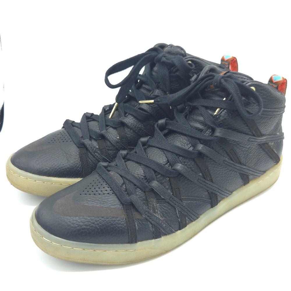 Nike KD 7 NSW Lifestyle Men's Size 13 Black Leather 653871-001 Sneakers